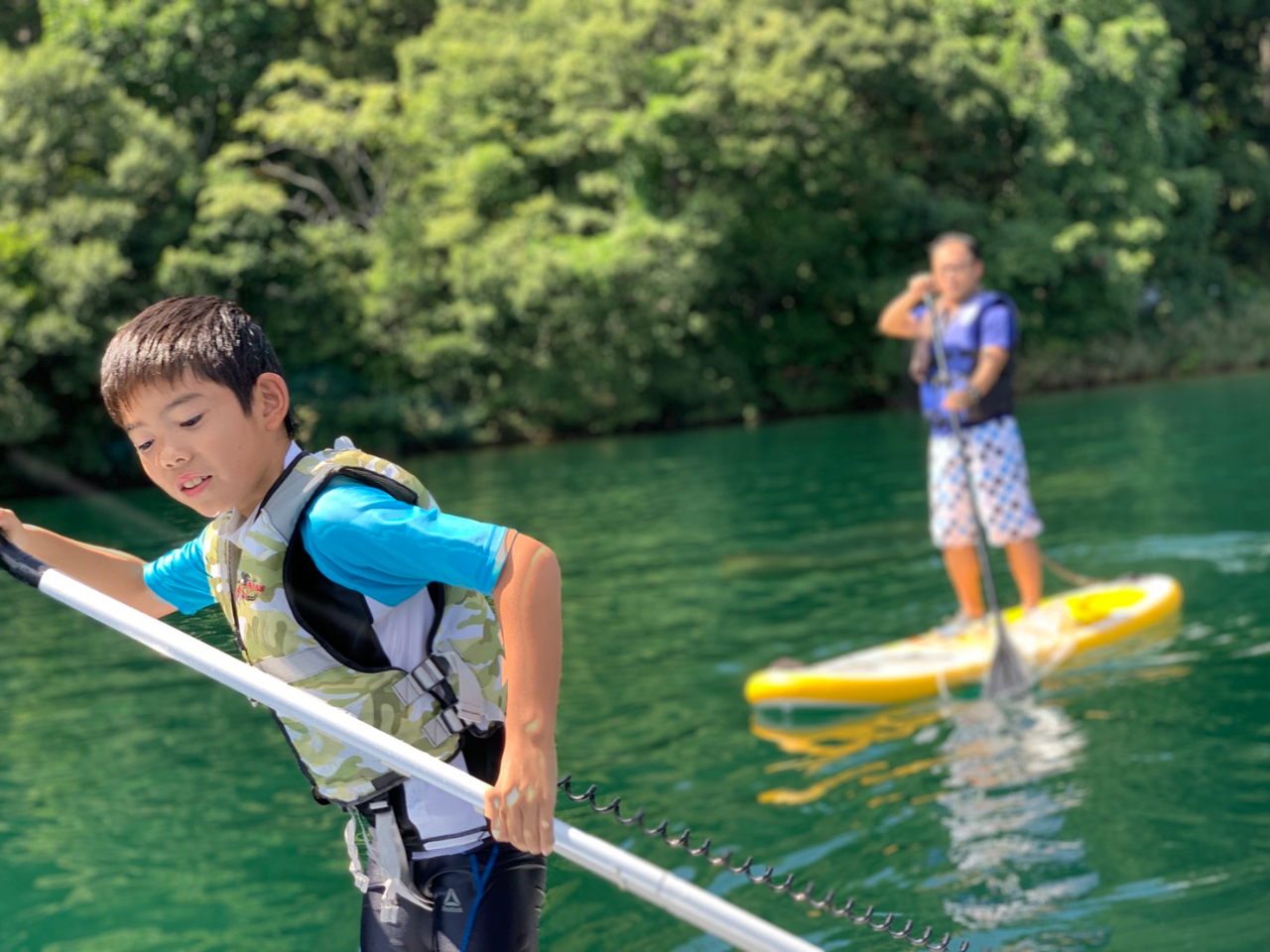 長野・森の湖SUP】初心者レッスンつき♪サップレンタル｜カップル