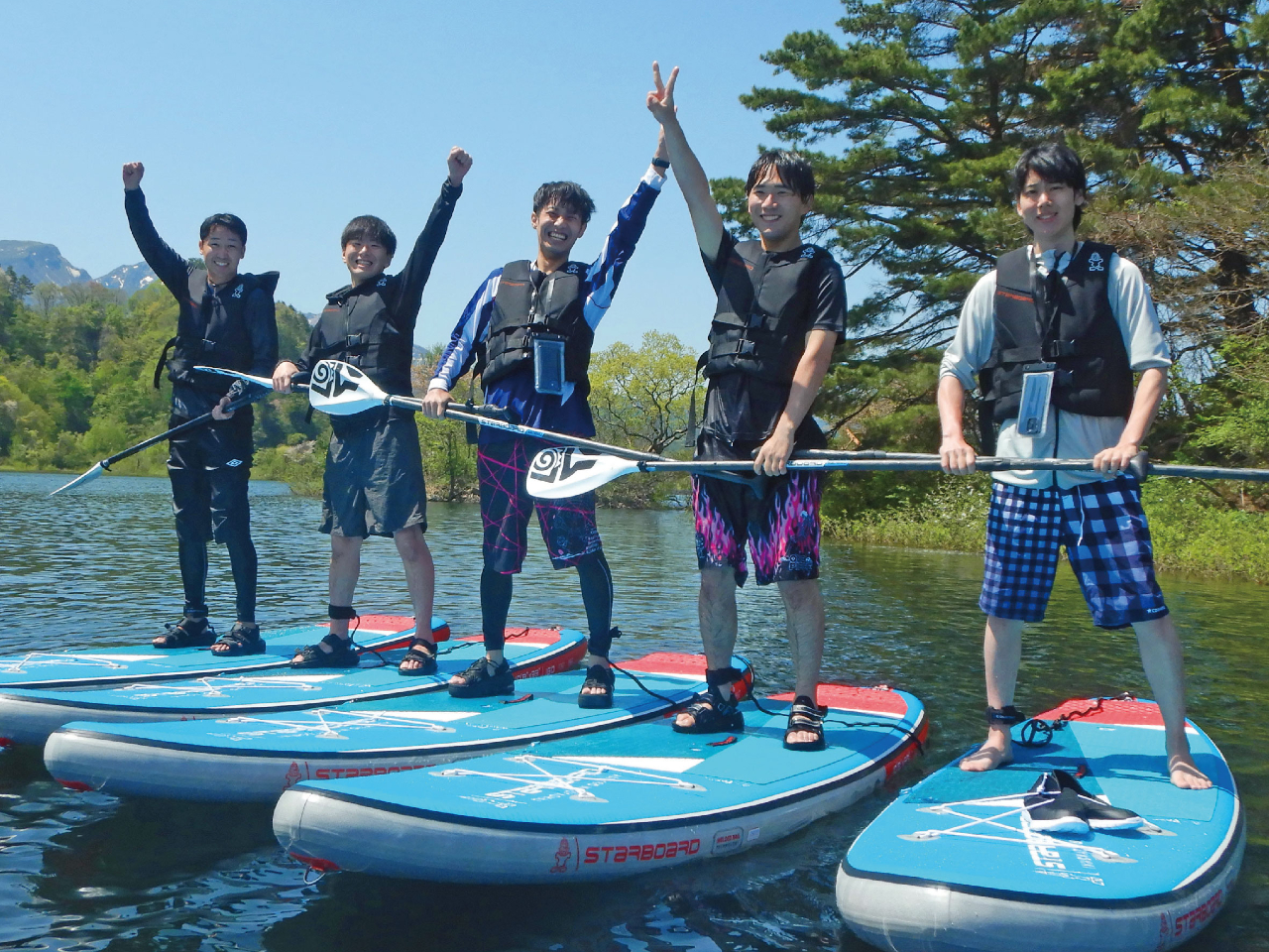 大学生限定割引プラン /// 【福島・裏磐梯】絶景の秘境湖でSUP体験