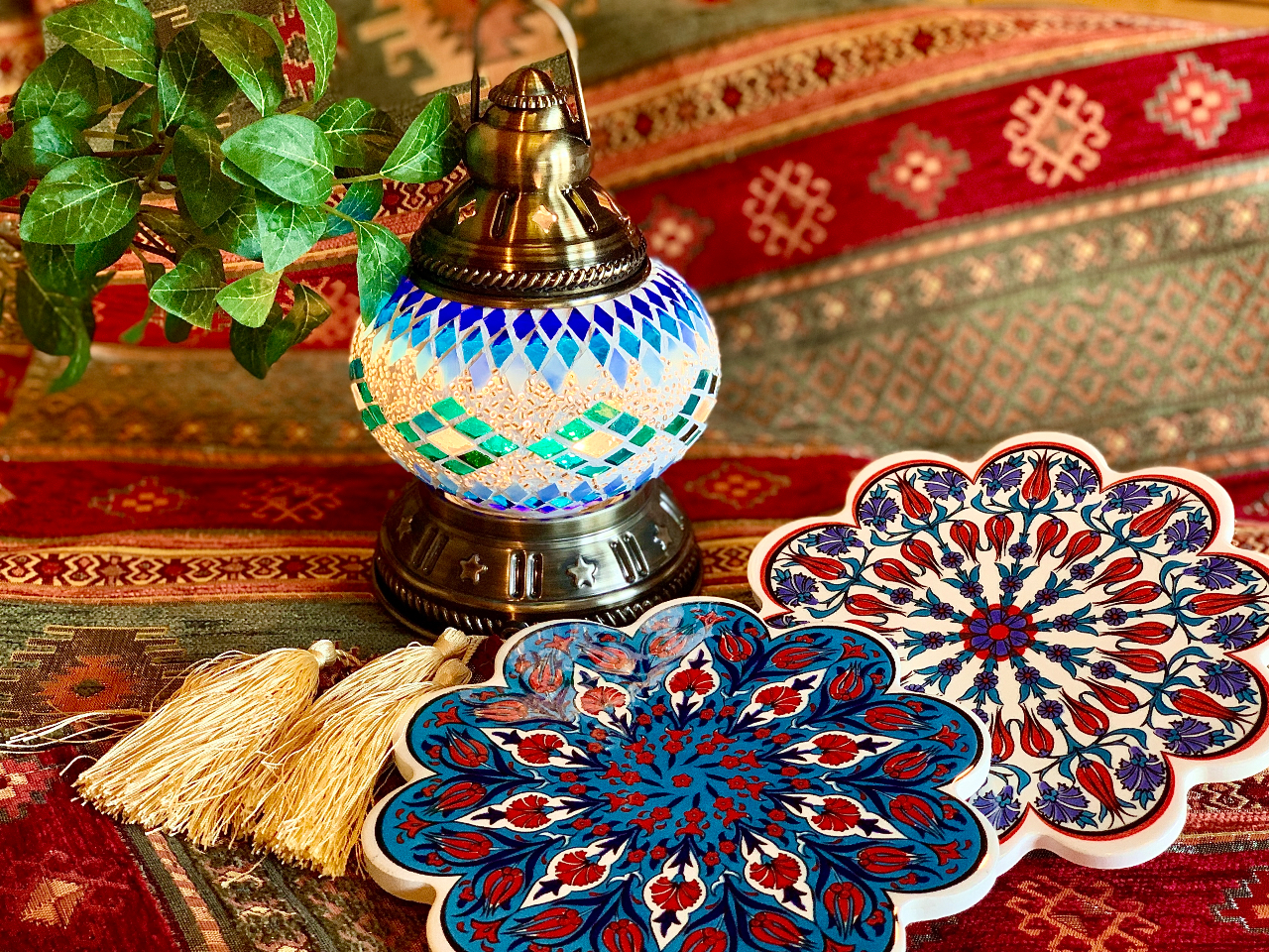 現在体験休止中＊オリジナルトルコランプ製作＊自分好みの色鮮やかな