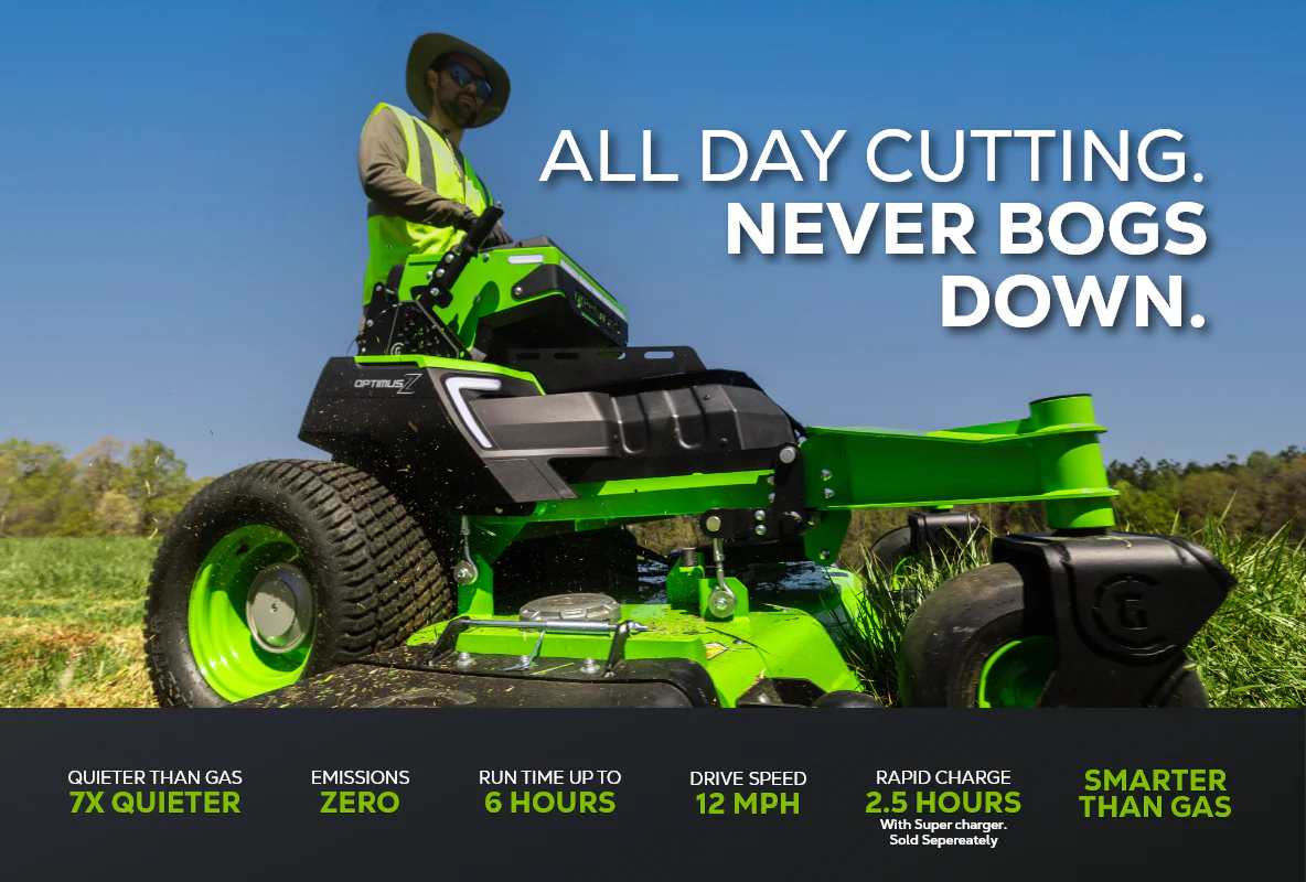 OptimusZ 52 IN 18kWh Stand-On Zero-Turn Mower | Greenworks Commercial