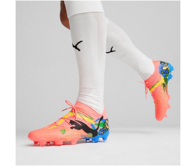 Firm ground football boots Puma FUTURE 7 ULTIMATE NJR FG/AG pink