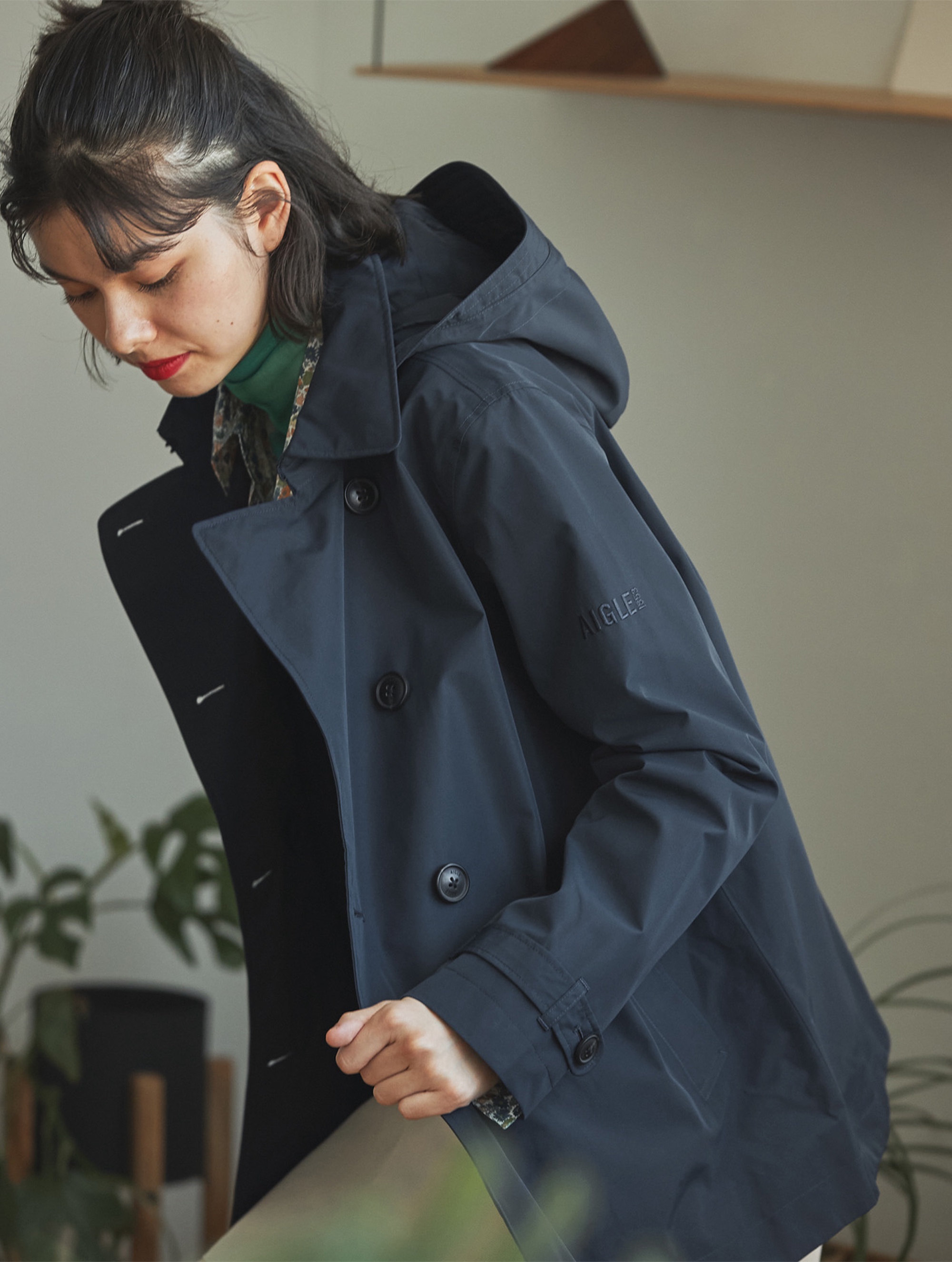 レディース ゴアテックス フーデッドトレンチコート ZBFBA92 - AIGLE