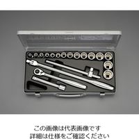 TONE ソケットレンチセット 6角タイプ 差込角6.35mm 25点セット S2187C