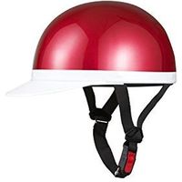 バイクパーツセンター ヘルメット 半キャップ 白ツバ XL キャンディ