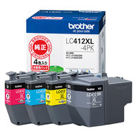 ブラザー（brother） 純正インクカートリッジ LC412-4PK 1パック（4色