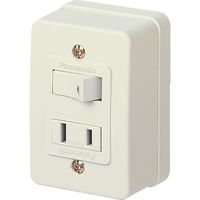 パナソニック Panasonic コンセント付タンブラスイッチ WS3901WP 1個