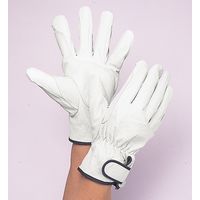 コクゴ 豚革手袋 112W L 本革製(手首)マジックテープ (手の平)補強当付