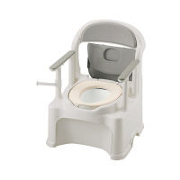 アロン化成 安寿 ポータブルトイレ ジャスピタ 標準便座 ブラウン 533