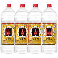 宝焼酎 25度 4L ペット 4本 甲類焼酎 宝酒造 - アスクル