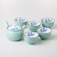 西海陶器 掛分ぶどう 急須茶器揃 31808 1個 - アスクル