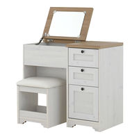 4FUL 佐藤産業 アンリ デスクドレッサー 幅800×奥行400×高さ700mm WH