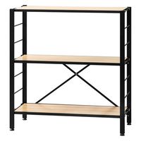 無印良品 スタッキングシェルフセット 3段×2列 ウォールナット材 幅82