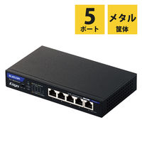 スイッチングハブ 16ポート ギガ PoE LANハブ 電源外付 ループ防止 3年