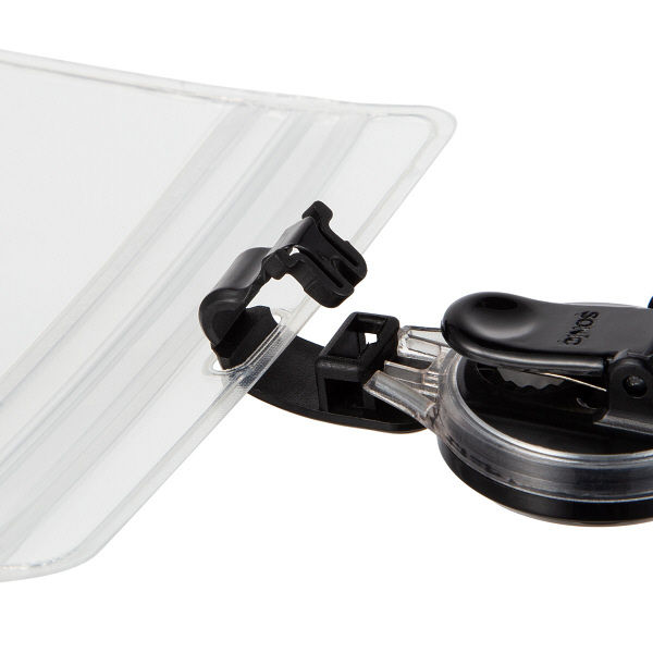 名札 プロ耐 リール式吊下げ名札 ブラック NF-2184-D ソニック - アスクル