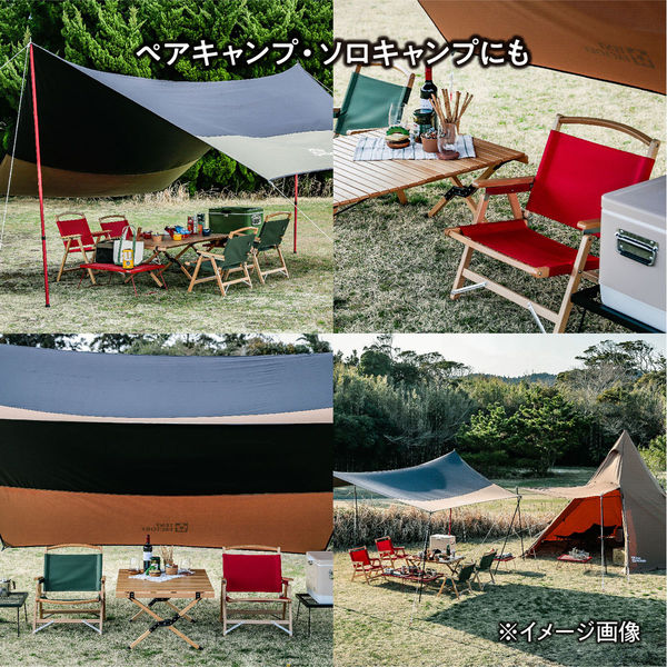 TENT FACTORY(テントファクトリー) ZELデッキチェア LOW モスグリーン