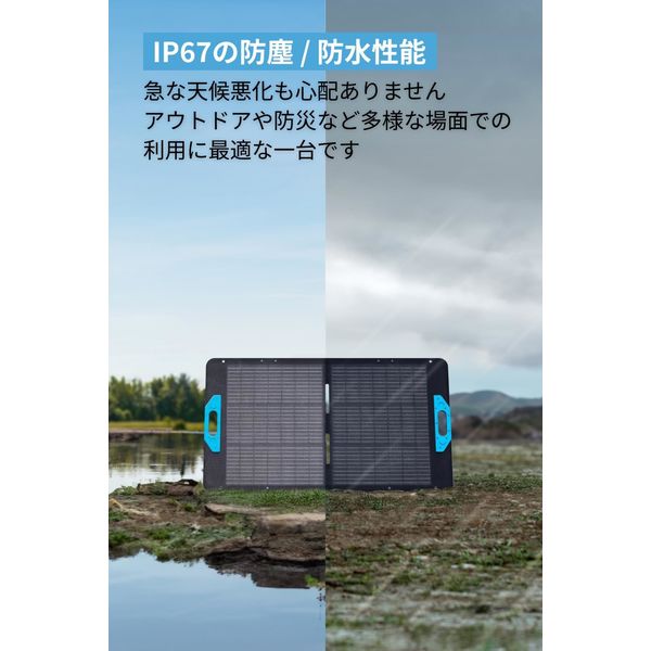 Anker SOLIX PS100 Portable Solar Panel A24340A1 1個 - アスクル