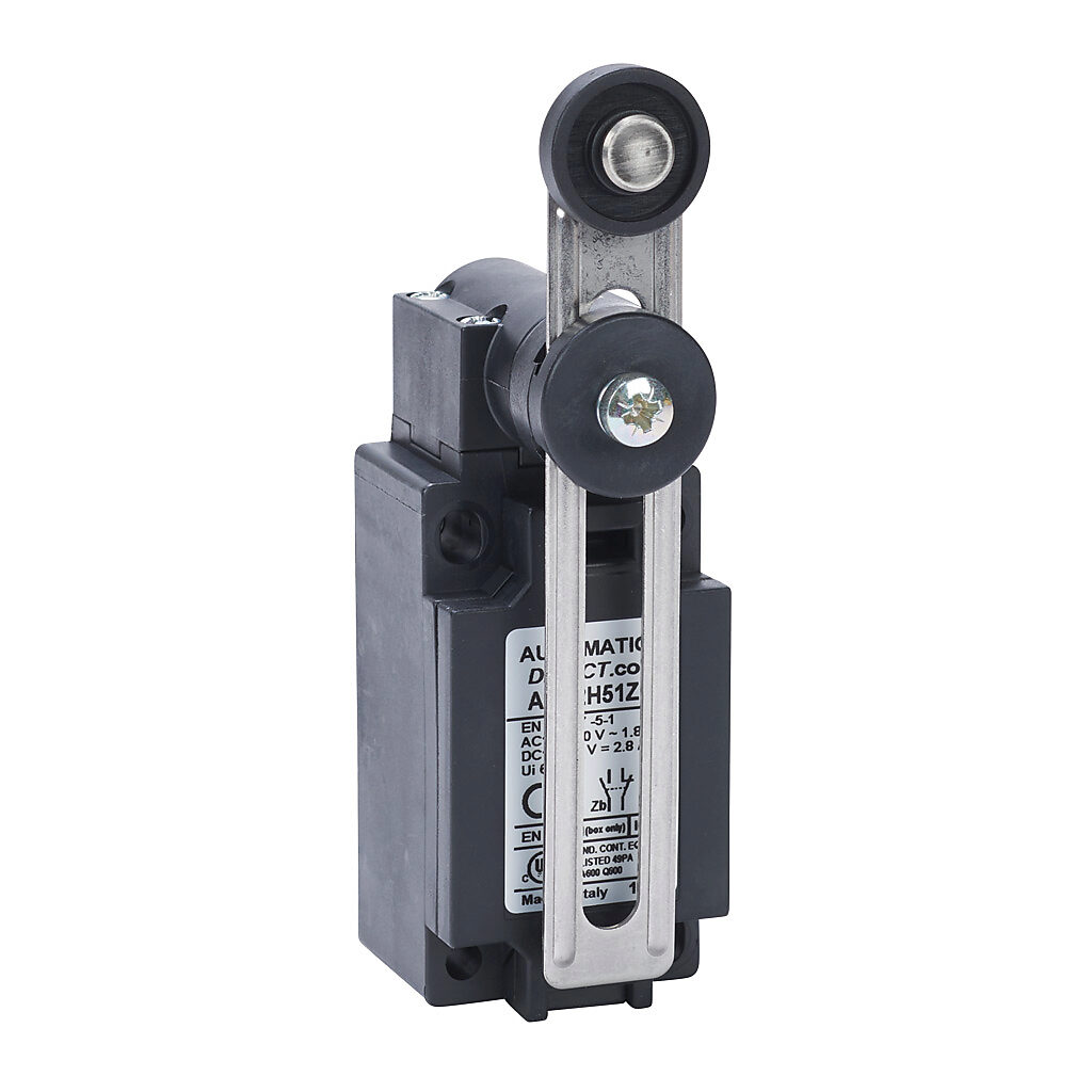 Limit Switch: side rotary adjustable lever with polyamide roller