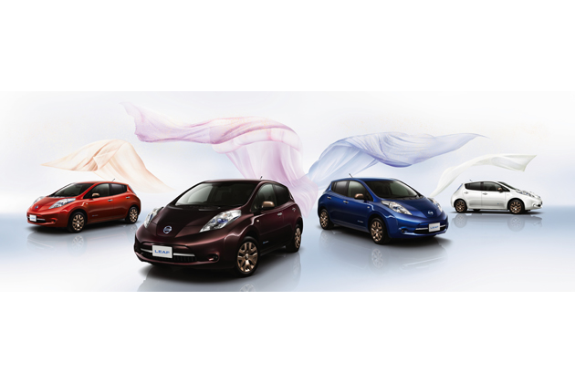 日産、リーフ・キューブの特別仕様車「80th Special Color Limited