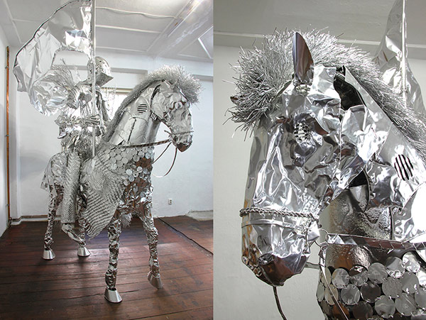 Obsessively Detailed Sculptures Made Out of Aluminum Foil by