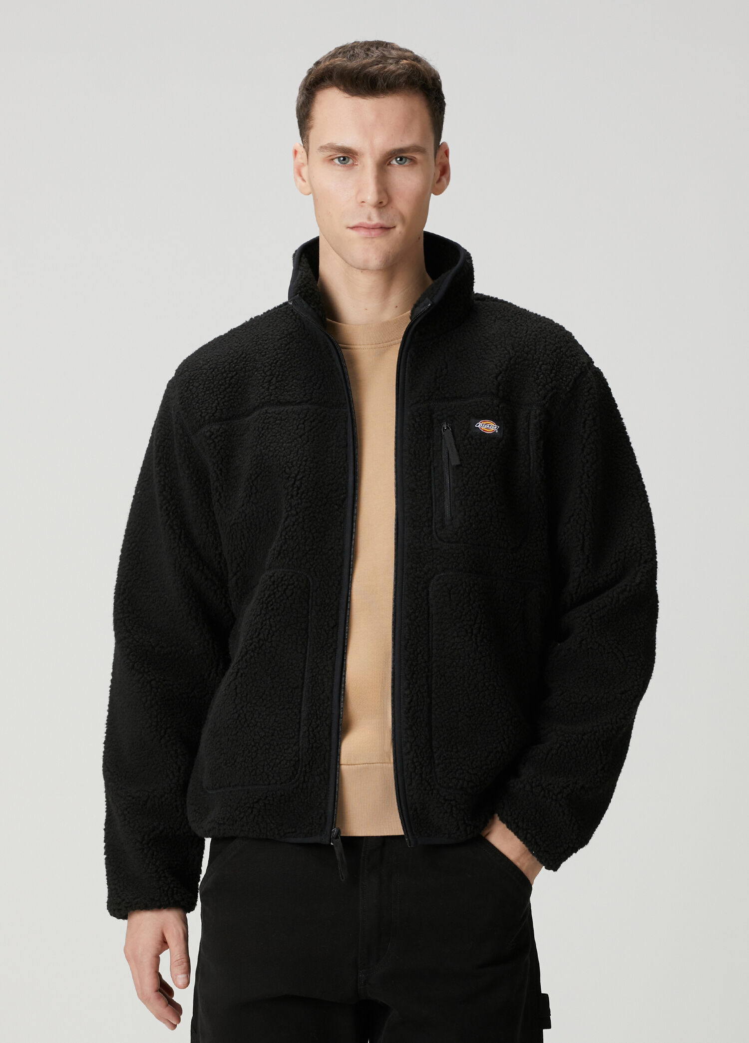 Dickies Siyah Erkek Mount Hope Siyah Fleece Sweatshirt 1862095