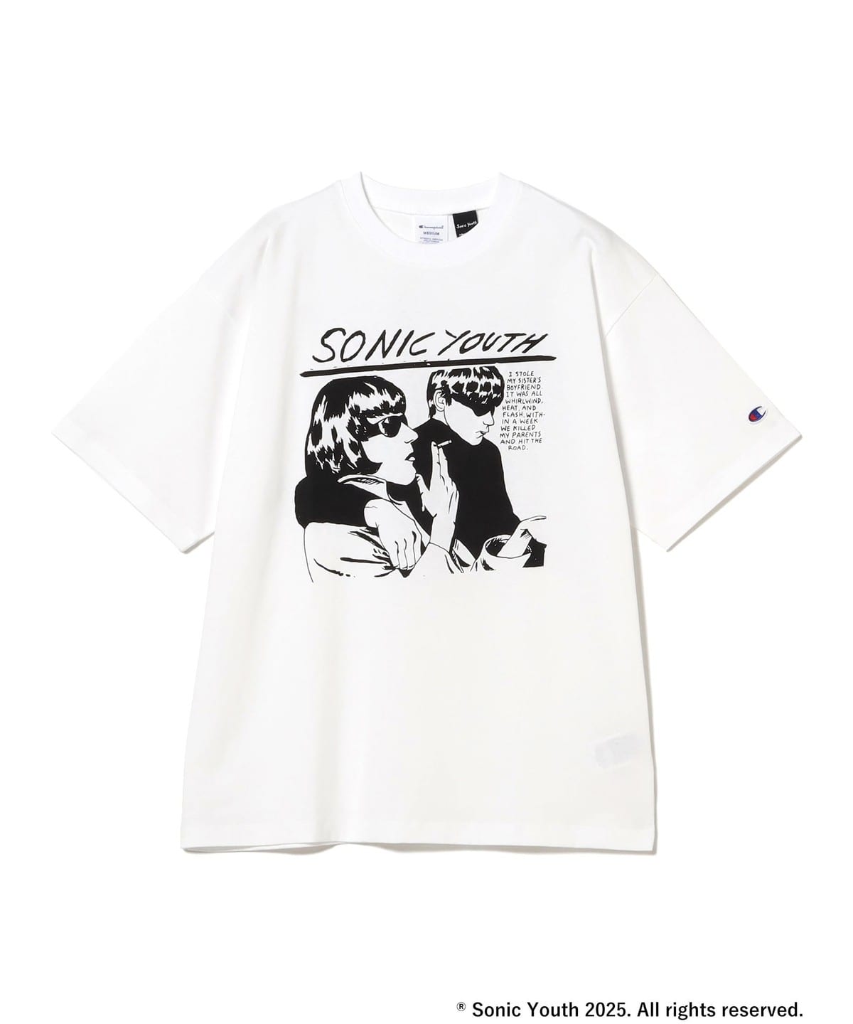 BEAMS（ビームス）【別注】Champion × SONIC YOUTH / SHORT SLEEVE T