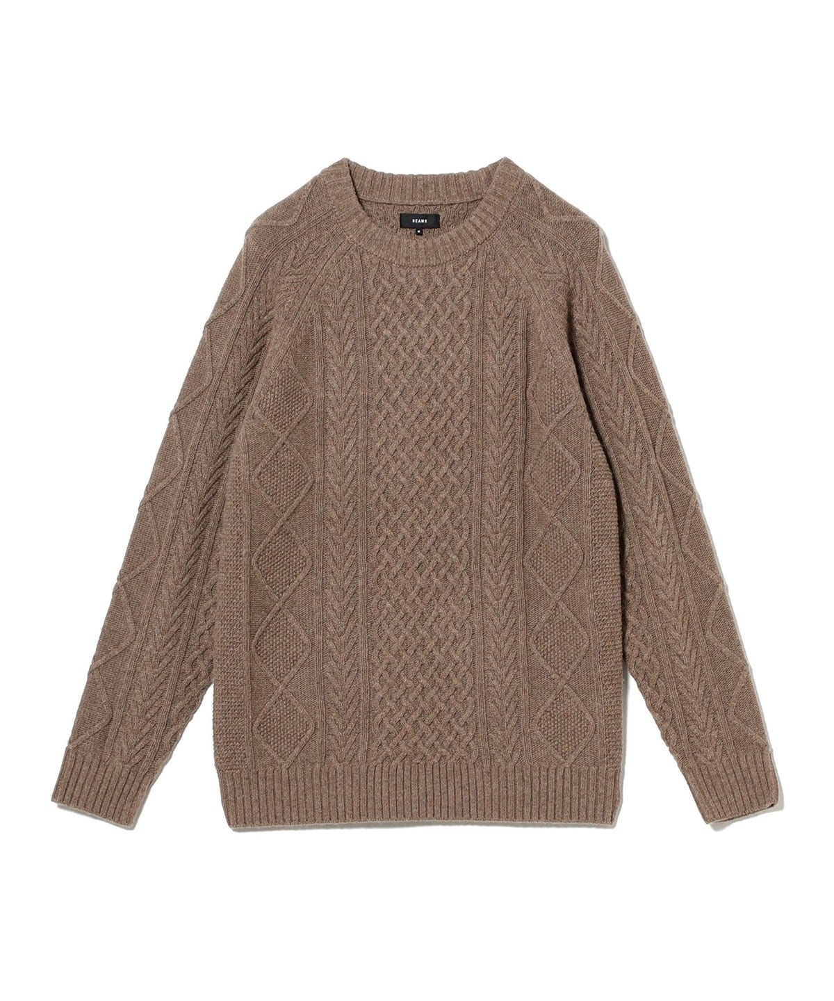 BEAMS（ビームス）5ゲージ ラムズウール ケーブル ニット（トップス