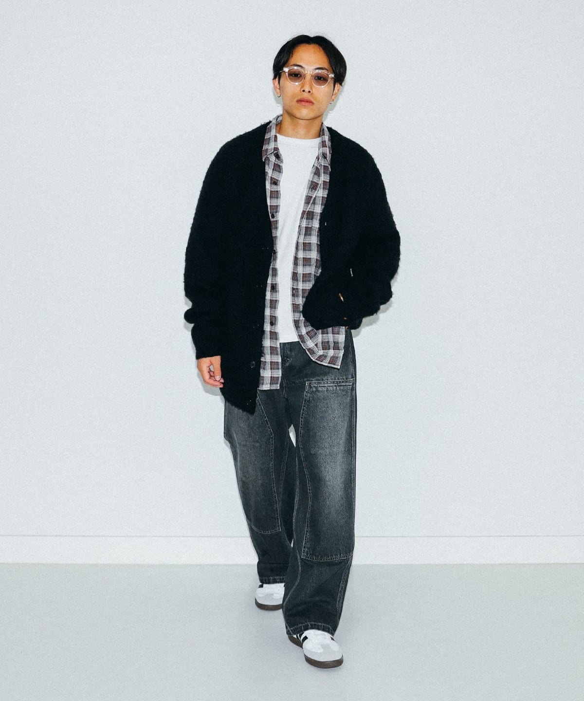 BEAMS（ビームス）7ゲージ ソリッドシャギー カーディガン（トップス