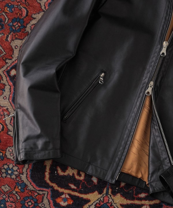 BEAMS F（ビームスF）CINQUANTA / スタンドカラー シングルライダース