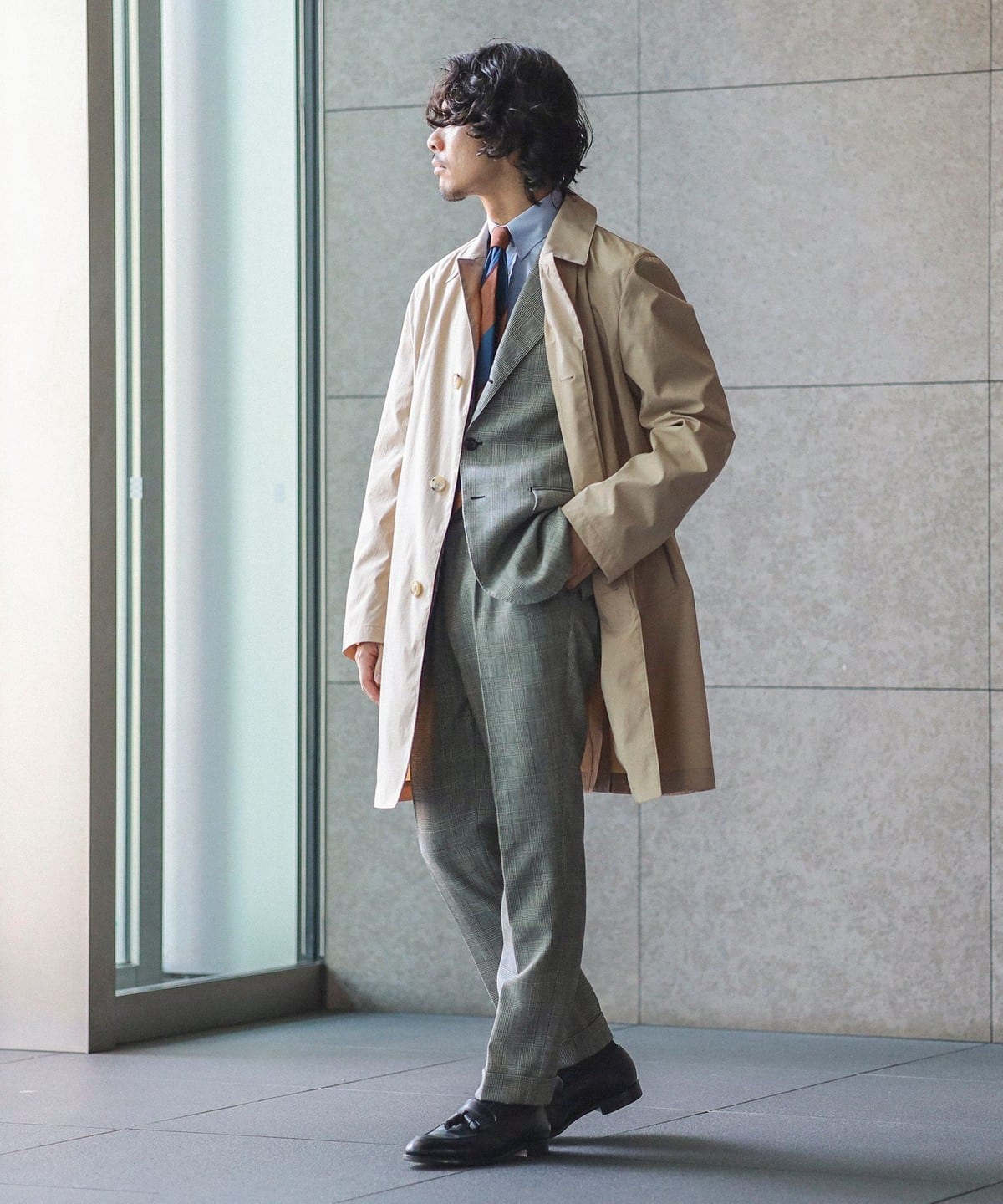BEAMS F（ビームスF）MACKINTOSH / DUNKELD SHORT ポリエステル ステン