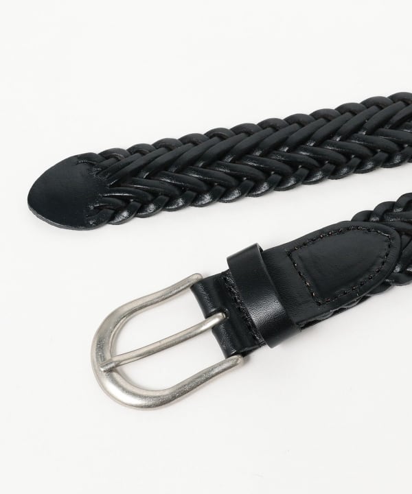 BEAMS PLUS（ビームス プラス）Leather Mesh Belt（ファッション雑貨