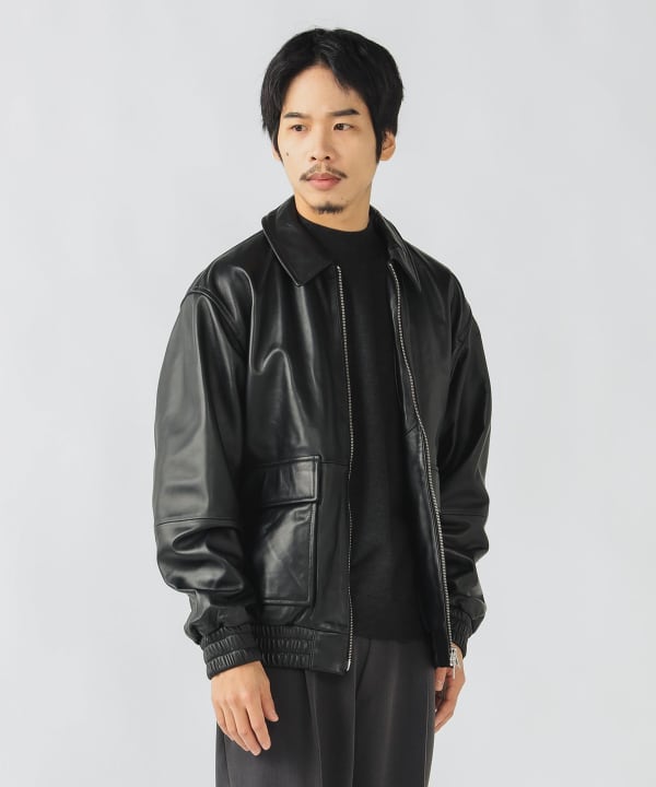 BEAMS HEART（ビームス ハート）レザー ブルゾン（ブルゾン レザー