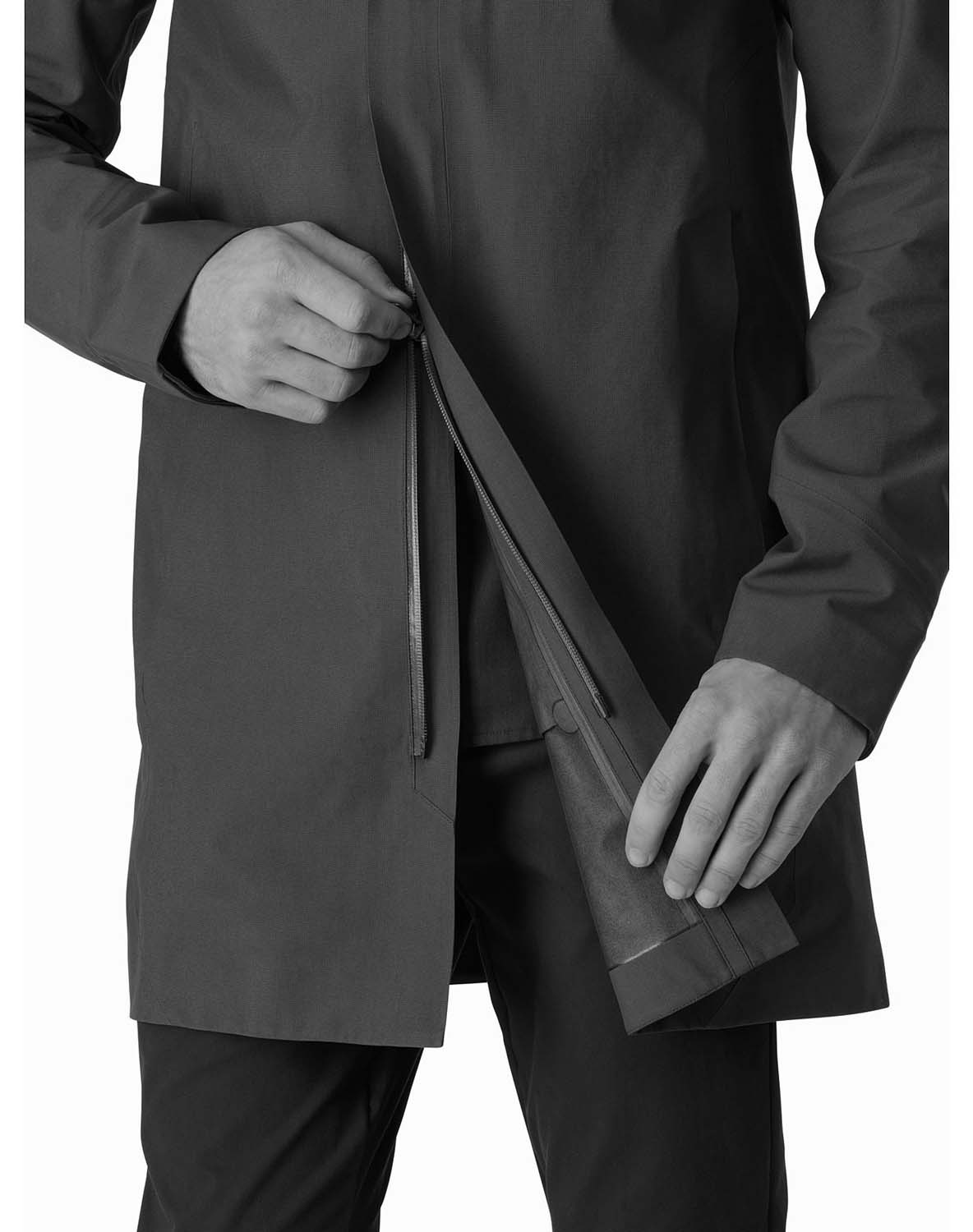 Arc'teryx Keppel Trench Coat Black Ii | Barrabes