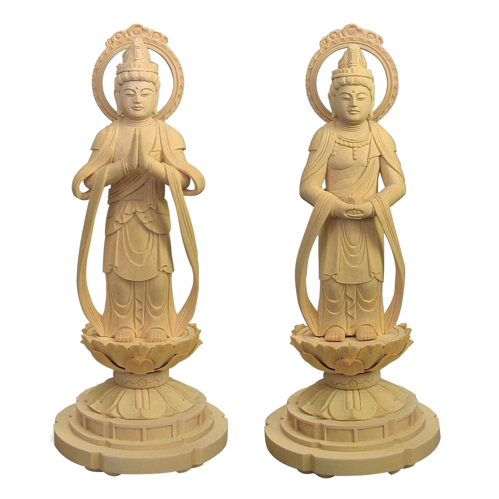 観音菩薩・勢至菩薩(一対)（阿弥陀如来・天台宗・浄土宗の脇侍