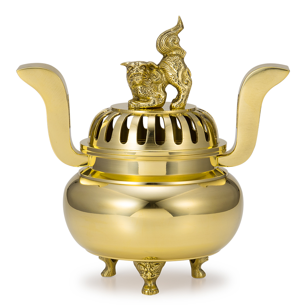 寺院用】獅子掛中口 香炉 磨き | 仏壇・仏具専門店 滝田商店