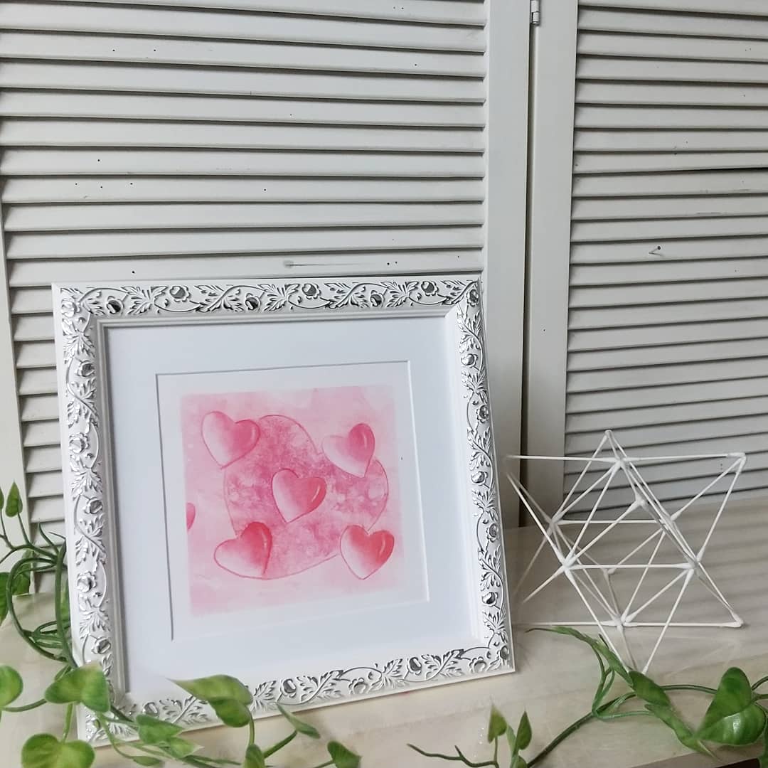 YouTube更新-パステルアート「らぶハート」 - 【YouTube パステル夢