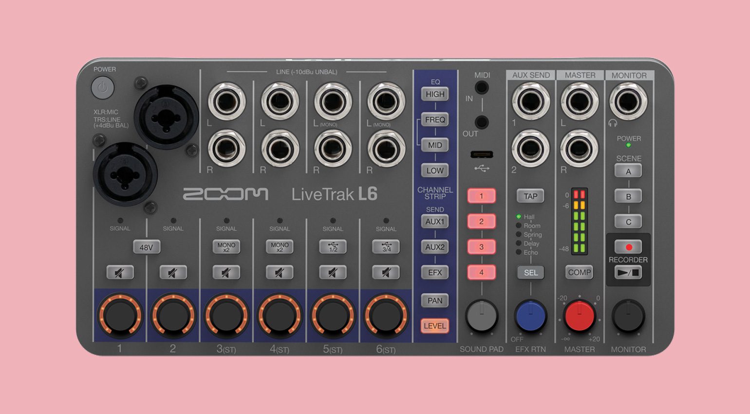 Zoom LiveTrak L-6: A Pocket-sized Digital Mixer - gearnews.com