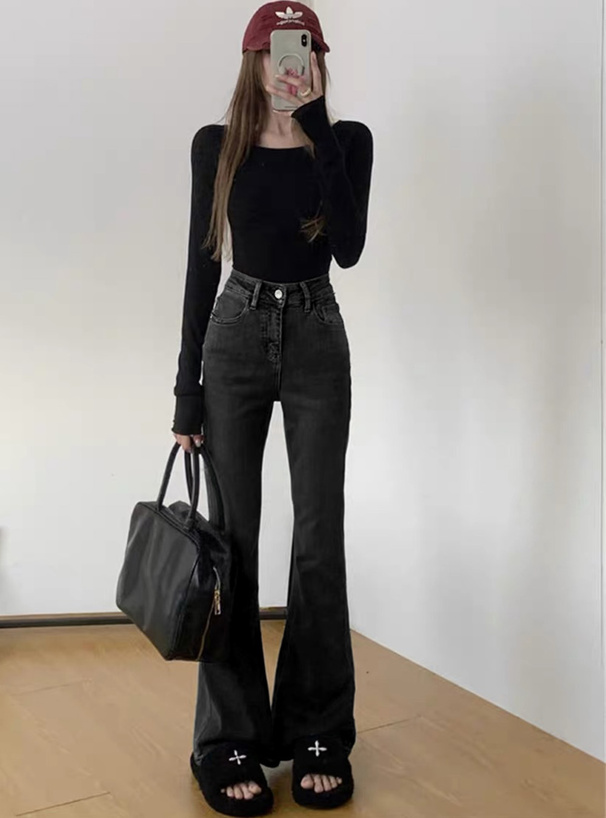 フレアデニムパンツ[at2201] | レディースファッション通販のグレイル