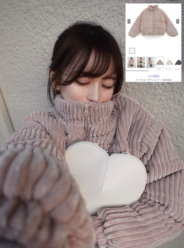 コーデュロイダウンジャケット[dk1332] | レディースファッション通販