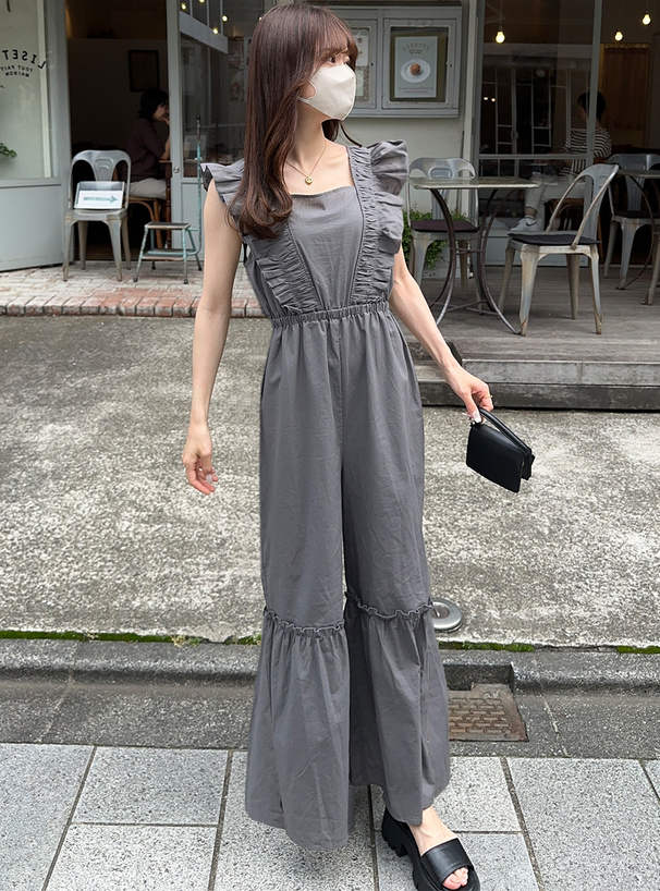 フリルティアードオールインワン[tg673] | レディースファッション通販