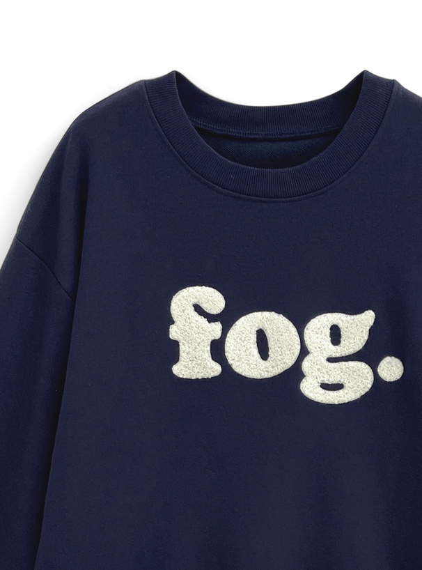 サガラ刺繍ロゴスウェットトップス[ze878] | レディースファッション