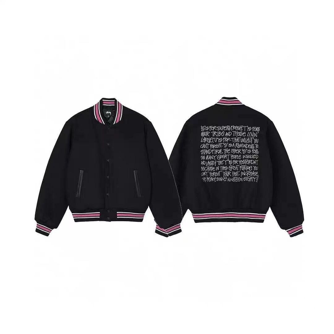 ステューシー S Talk Melton Varsity Jacket ジャケットユニセックス