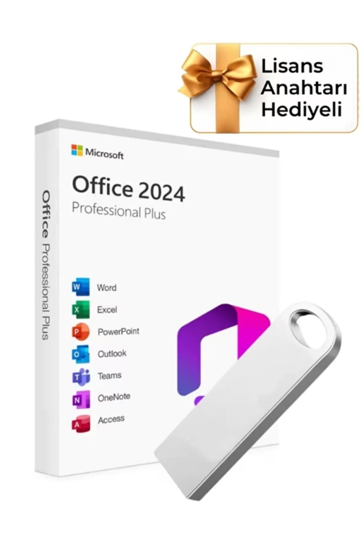 Microsoft Office 2024 Pro Plus Kurulum Dosyalı USB Bellek 16GB