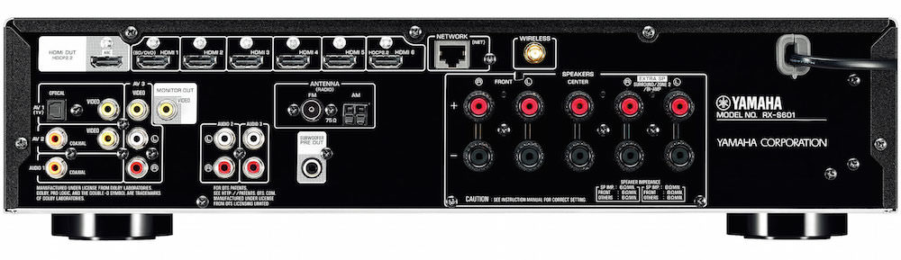 Yamaha RX-S601 Slim and Compact Network A/V Receiver - ecoustics.com