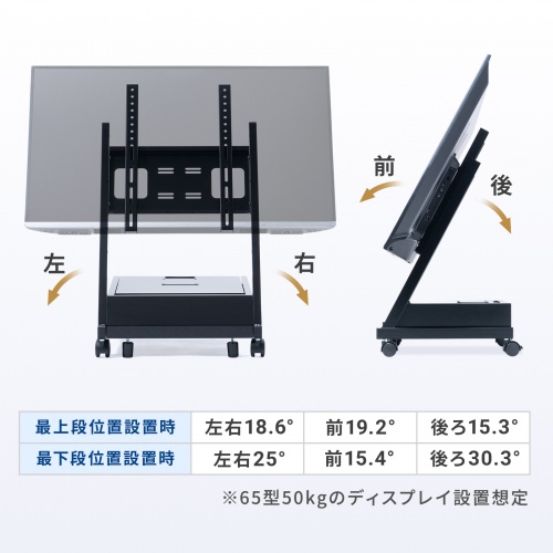 サイネージスタンド（デジタルサイネージ・65インチ対応・ディスプレイ