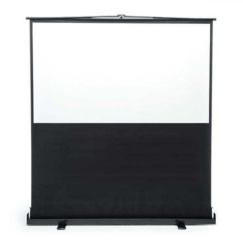 80インチ 自立式スクリーン／16:9／パンタグラフ式／設置簡単で扱いやすい