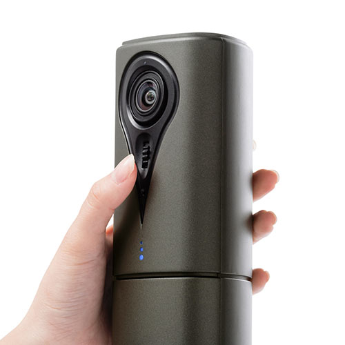 Webカメラ（広角・USB・マイク・スピーカー・ズーム・3倍・リモコン