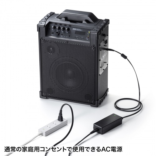 拡声器（スピーカー・選挙・バッテリー内蔵・ワイヤレスマイク2本付き