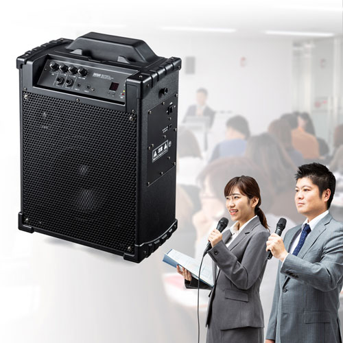 拡声器（拡声器スピーカー・ワイヤレスマイク付き・選挙・バッテリー