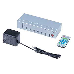 サンワサプライ】リモコン付きで離れた場所からも切替えが可能！会議や