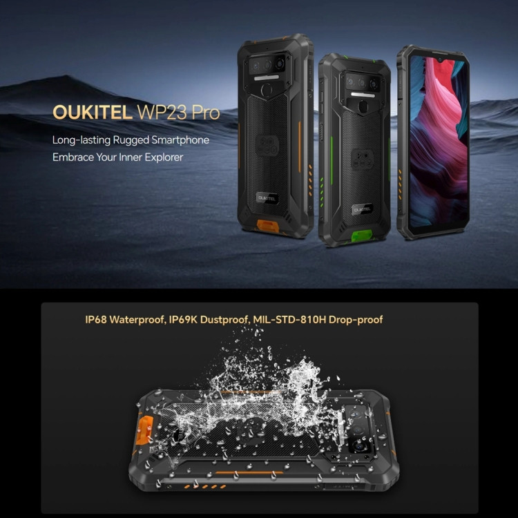 SIMフリー) Oukitel WP23 Pro Rugged Phone デュアルSIM 128GB